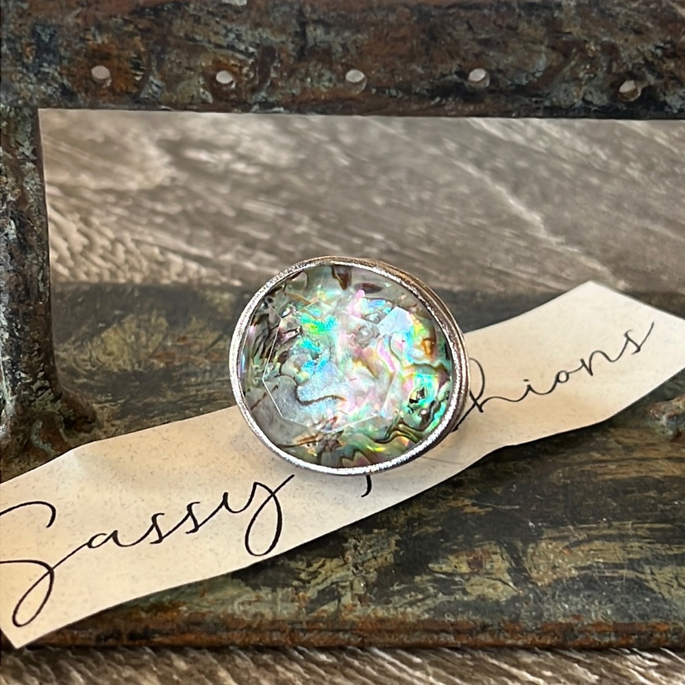 New Abalone Sterling Silver Silpada Ring